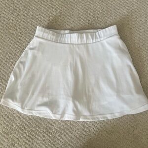 Varley White Mini Skater Skirt for Athletic Activities